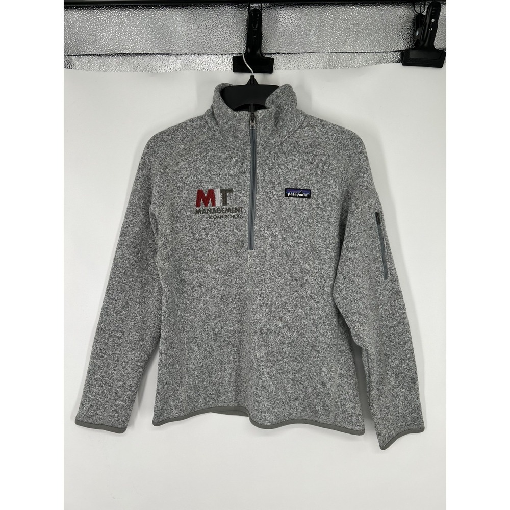 Patagonia Better Sweater 1.4 Quarter Zip Fleece Birch White Womens Small 25618